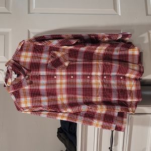 Womens Old Navy Tunic Flannel Shirt